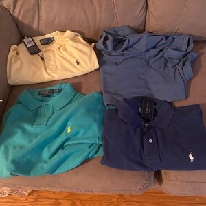 Men’s polo shirts set of 4 . Selling as whole lot